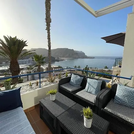 דירה Mogan Pearl - Pool - Double Terrace - Ocean View - - Wifi - Wonderful Complex - Free Digital Travel Guide פלאיה דל קורה
