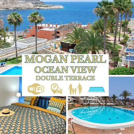 Mogan Pearl - Pool - Double Terrace - Ocean View - - Wifi - Wonderful Complex - Free Digital Travel Guide דירה פלאיה דל קורה